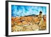 Ancient Dubrovnik -Artwork In Painting Style-Maugli-l-Framed Art Print