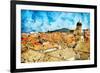 Ancient Dubrovnik -Artwork In Painting Style-Maugli-l-Framed Art Print