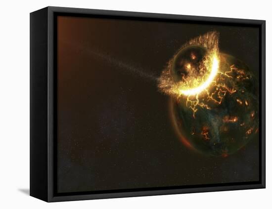 Ancient Earth Impact-Stocktrek Images-Framed Stretched Canvas