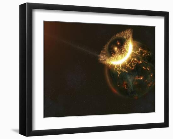 Ancient Earth Impact-Stocktrek Images-Framed Premium Photographic Print