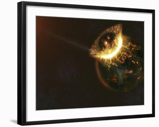 Ancient Earth Impact-Stocktrek Images-Framed Photographic Print