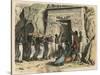 Ancient Egypt: Ancient Egypt: ritual funeral ceremony,-Heinrich Leutemann-Stretched Canvas