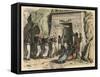 Ancient Egypt: Ancient Egypt: ritual funeral ceremony,-Heinrich Leutemann-Framed Stretched Canvas