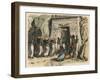 Ancient Egypt: Ancient Egypt: ritual funeral ceremony,-Heinrich Leutemann-Framed Giclee Print