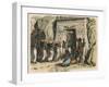 Ancient Egypt: Ancient Egypt: ritual funeral ceremony,-Heinrich Leutemann-Framed Giclee Print