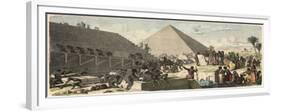 Ancient Egypt : Build the Pyramids,-Heinrich Leutemann-Framed Premium Giclee Print