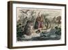 Ancient Egypt: Pharaoh hunting Hippopotamus,-Heinrich Leutemann-Framed Giclee Print