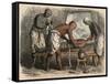 Ancient Egypt: Wrapping of the Mummy,-Heinrich Leutemann-Framed Stretched Canvas