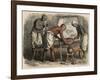 Ancient Egypt: Wrapping of the Mummy,-Heinrich Leutemann-Framed Giclee Print