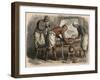 Ancient Egypt: Wrapping of the Mummy,-Heinrich Leutemann-Framed Giclee Print