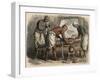 Ancient Egypt: Wrapping of the Mummy,-Heinrich Leutemann-Framed Giclee Print