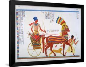 Ancient Egyptain Fresco, 19th Century-Ippolito Rosellini-Framed Giclee Print