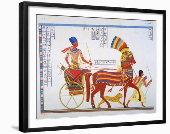 Ancient Egyptain Fresco, 19th Century-Ippolito Rosellini-Framed Giclee Print