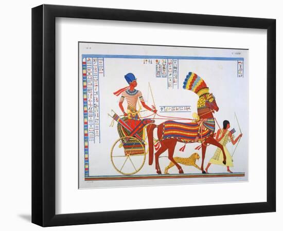 Ancient Egyptain Fresco, 19th Century-Ippolito Rosellini-Framed Premium Giclee Print