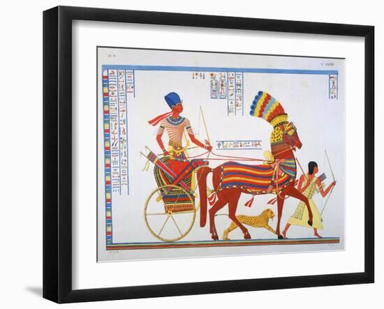 Ancient Egyptain Fresco, 19th Century-Ippolito Rosellini-Framed Giclee Print