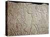 Ancient Egyptian Bas-Relief Depicting Farewell to the Deceased-null-Stretched Canvas