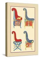 Ancient Egyptian Chairs-J. Gardner Wilkinson-Stretched Canvas