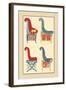 Ancient Egyptian Chairs-J. Gardner Wilkinson-Framed Art Print