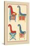 Ancient Egyptian Chairs-J. Gardner Wilkinson-Stretched Canvas