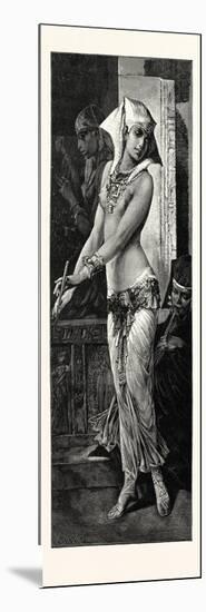 Ancient Egyptian Dancing Girl, Egypt, 1879-null-Mounted Giclee Print