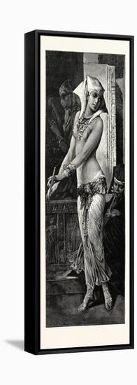 Ancient Egyptian Dancing Girl, Egypt, 1879-null-Framed Stretched Canvas