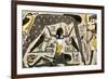 Ancient Egyptian Deities Shu Separating Sibu and Nuit-null-Framed Giclee Print