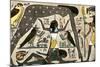 Ancient Egyptian Deities Shu Separating Sibu and Nuit-null-Mounted Giclee Print