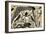 Ancient Egyptian Deities Shu Separating Sibu and Nuit-null-Framed Giclee Print