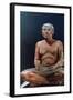 Ancient Egyptian Figure of a Seated Scribe, 25th-24th Century BC-null-Framed Photographic Print