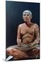 Ancient Egyptian Figure of a Seated Scribe, 25th-24th Century BC-null-Mounted Photographic Print