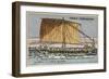 Ancient Egyptian Galley, 14th Century BC-null-Framed Giclee Print