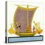 Ancient Egyptian Galley-null-Stretched Canvas