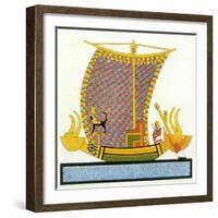 Ancient Egyptian Galley-null-Framed Art Print