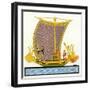 Ancient Egyptian Galley-null-Framed Art Print