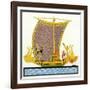 Ancient Egyptian Galley-null-Framed Art Print