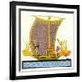 Ancient Egyptian Galley-null-Framed Art Print