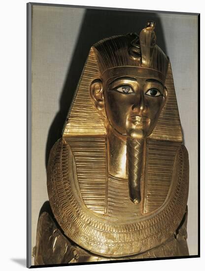 Ancient Egyptian Gold Funerary Mask of Psusennes I-null-Mounted Giclee Print