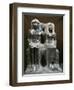 Ancient Egyptian Granite Statue of Thutmose IV and Mother Tio-null-Framed Giclee Print