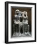 Ancient Egyptian Granite Statue of Thutmose IV and Mother Tio-null-Framed Giclee Print