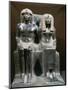 Ancient Egyptian Granite Statue of Thutmose IV and Mother Tio-null-Mounted Giclee Print