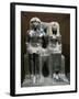 Ancient Egyptian Granite Statue of Thutmose IV and Mother Tio-null-Framed Giclee Print