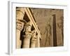 Ancient Egyptian hieroglyphics at ruins in Aswan-Franz-Marc Frei-Framed Photographic Print