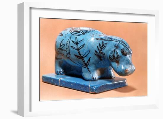 Ancient Egyptian Hippopotamus Figurine, 16th Century BC-null-Framed Photographic Print