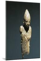 Ancient Egyptian Ivory Statuette of King-null-Mounted Giclee Print