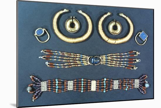 Ancient Egyptian Jewellery-null-Mounted Photographic Print