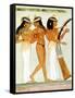 Ancient Egyptian Musicians and a Dancer, 1910-Walter Tyndale-Framed Stretched Canvas