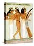 Ancient Egyptian Musicians and a Dancer, 1910-Walter Tyndale-Stretched Canvas