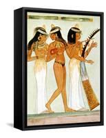 Ancient Egyptian Musicians and a Dancer, 1910-Walter Tyndale-Framed Stretched Canvas