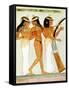 Ancient Egyptian Musicians and a Dancer, 1910-Walter Tyndale-Framed Stretched Canvas