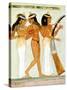 Ancient Egyptian Musicians and a Dancer, 1910-Walter Tyndale-Stretched Canvas